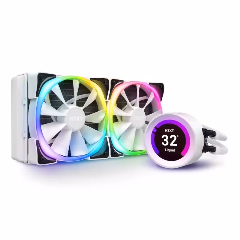 خنک کننده مایع پردازنده ان زی ایکس تی مدل Kraken Z53 White RGB 240mm