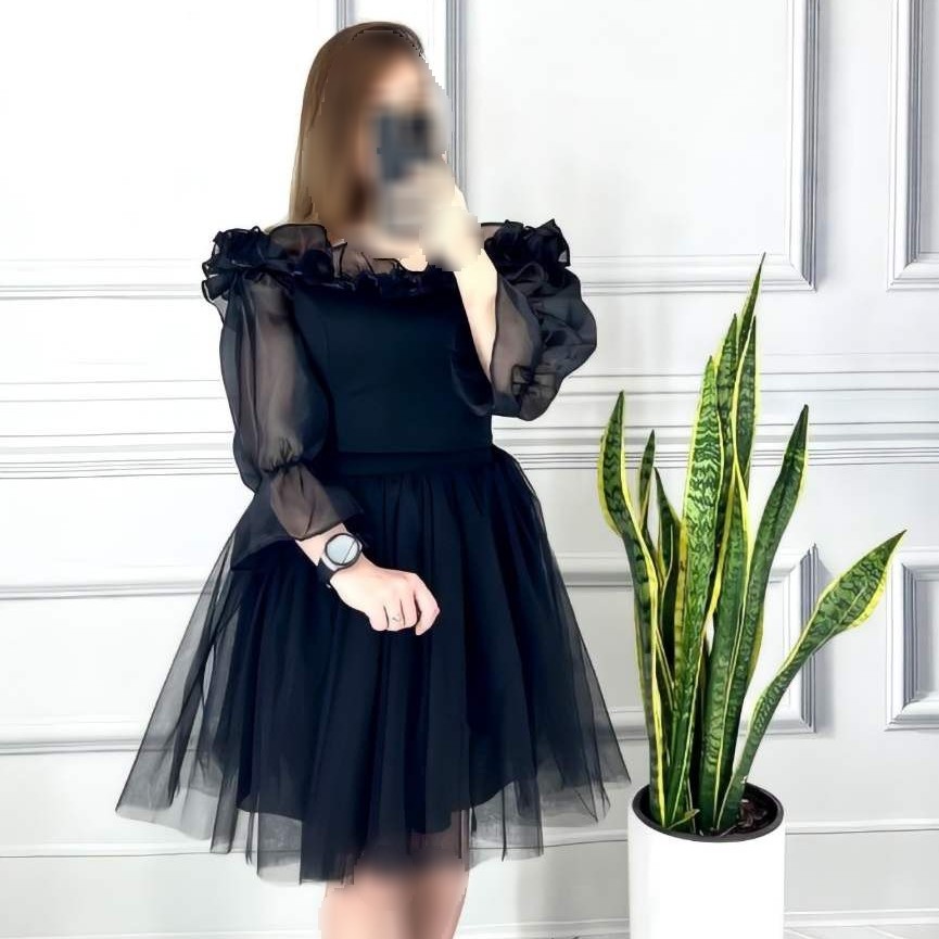 لباس مجلسی کوتاه عروسکی مدل پرنسس