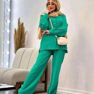 مانتو شلوار زنانه مدل نام : ست مانتو شلوار کراش