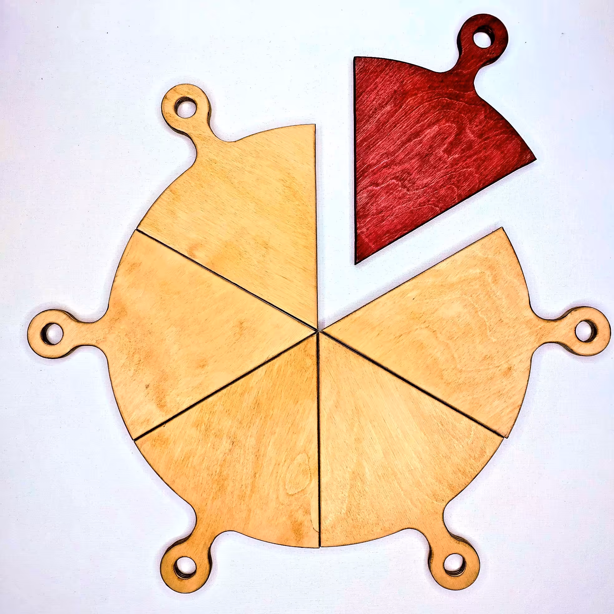 سینی سرو پیتزا 6 تکه 