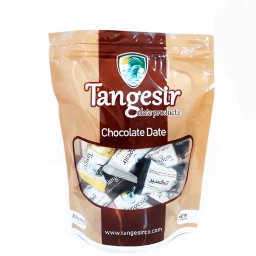 خرما شکلاتی مغزدار مخلوط 250 گرمی