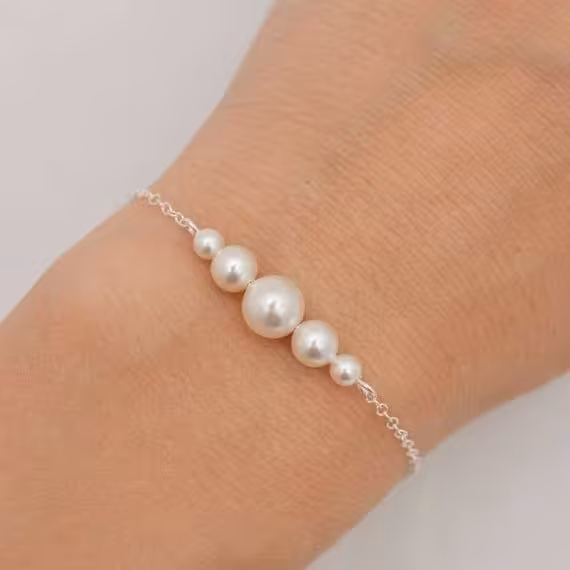 دستبند مرواریدی کد 03