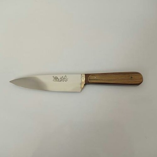 چاقو آشپزخانه استیل براق ضد زنگ زنجان سایز 2 دسته قهوهای