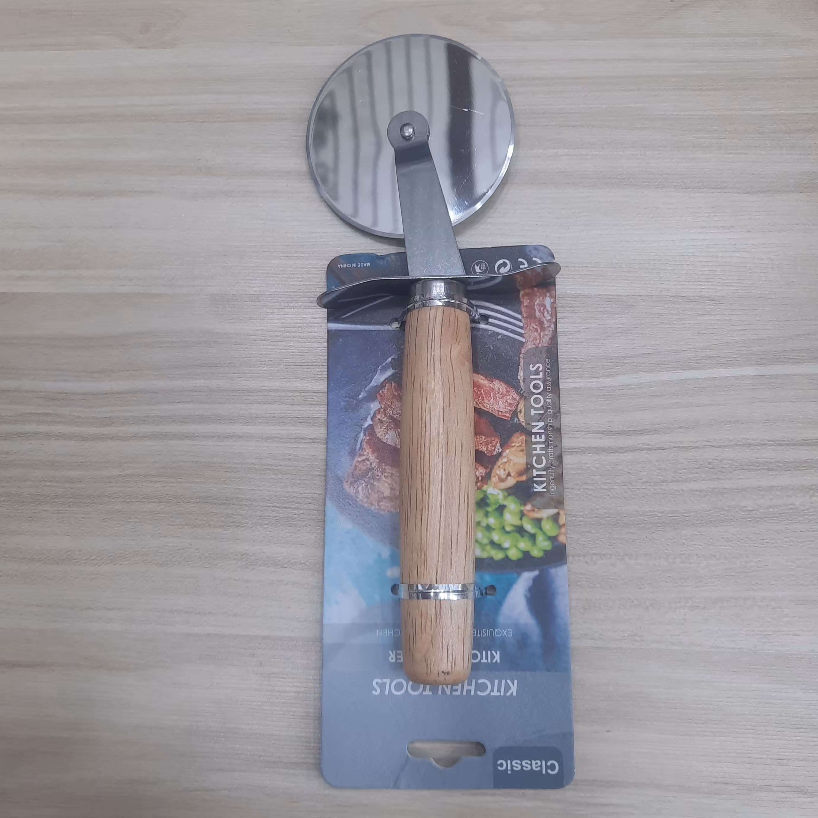 برش زن پیتزا پیتزا بر اسلایسر پیتزا پیتزا بر دسته چوبی