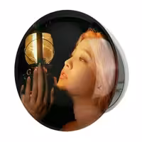 آینه جیبی خندالو طرح یری گروه رد ولوت Red Velvet مدل تاشو کد 19590