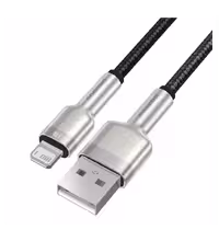 کابل تبدیل USB به لایتنینگ باسئوس مدل Cafule Metal Data Cable USB CALJK طول 25 سانتیمتر