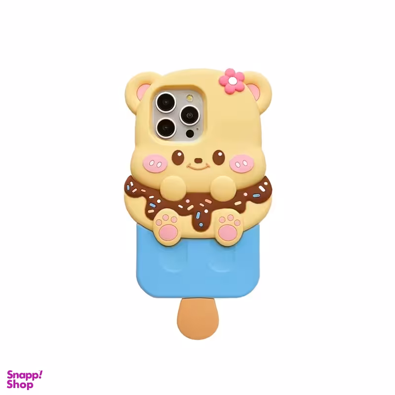 قاب گوشی موبایل طرح خرس بستنی مناسب اپل iPhone 14 Pro Max
