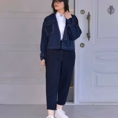 دوتیکه کت و شلوار جنس پرشیا دونخ اعلا گری