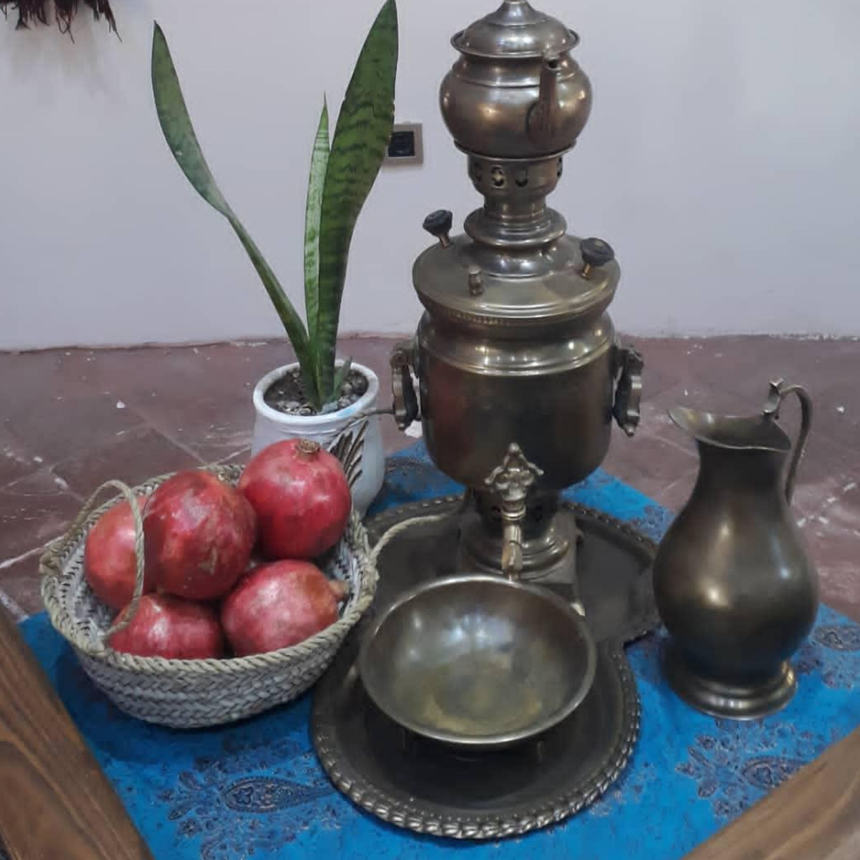 ظرف حصیری میوه