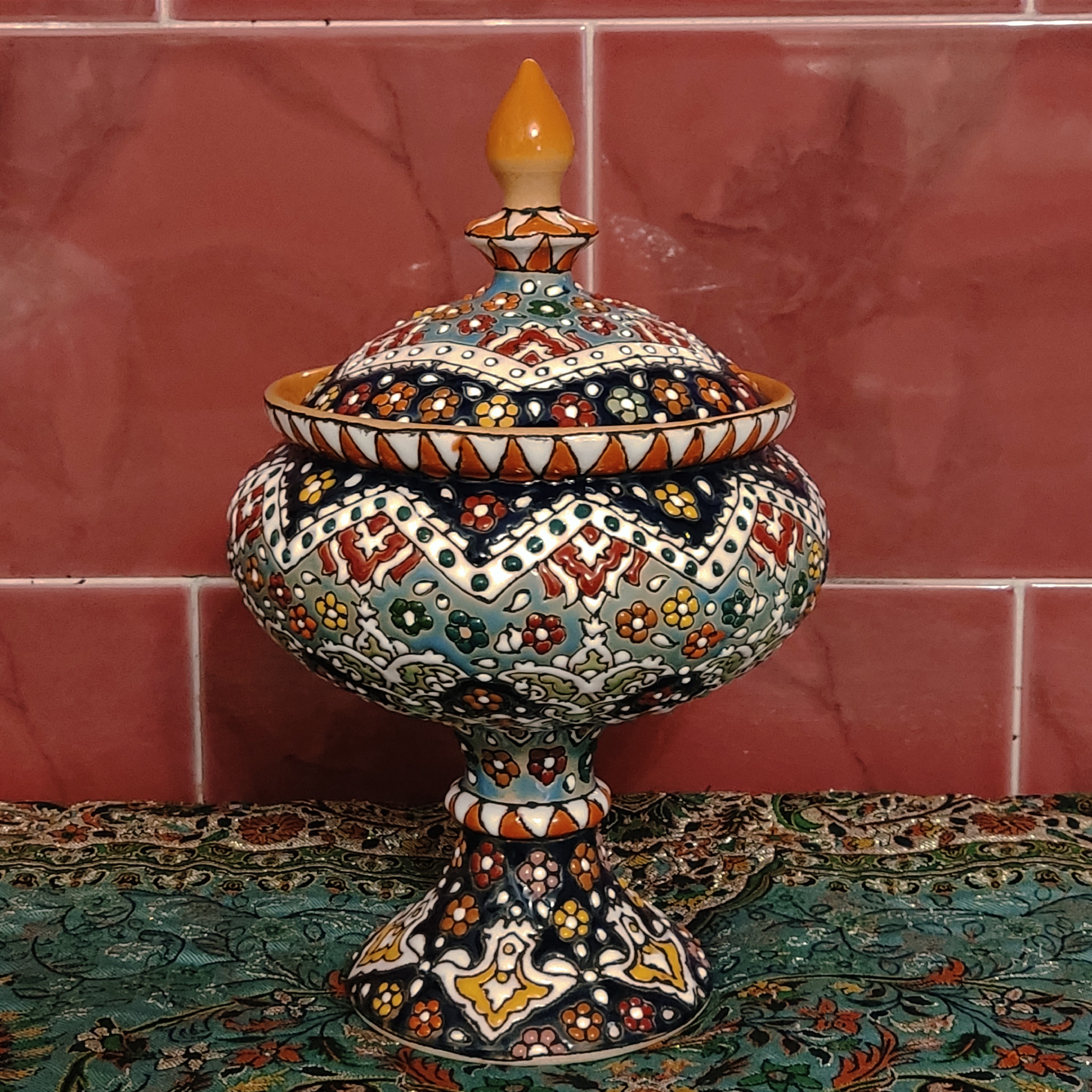 شکلات خوری تک پایه میناکاری2 - ارتفاع 27