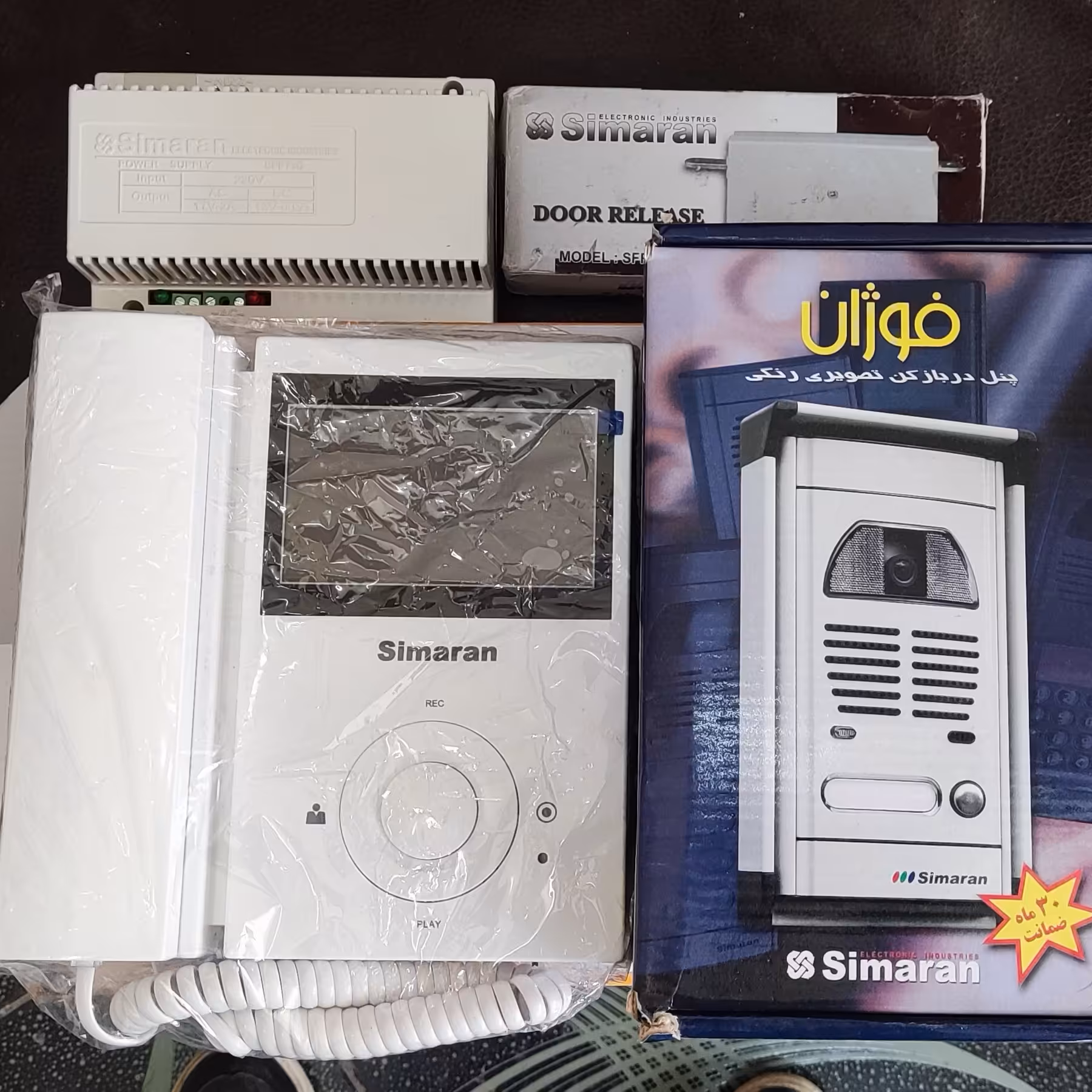 پکیج کامل آیفون تصویری تک واحدی سیماران باگوشی 4/3معمولی