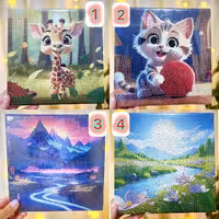 نقاشی الماسی بومی 20 در 20 نقاشی الماسی کرومی نقاشی الماسی تابلویی سرگرمی و بازی 