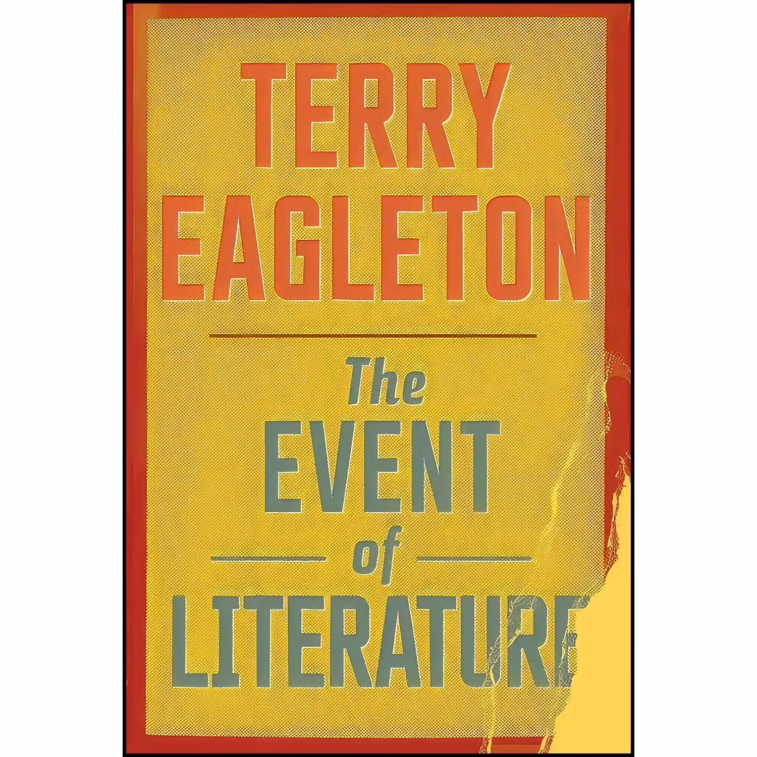 کتاب زبان اصلی The Event of Literature اثر Terry Eagleton