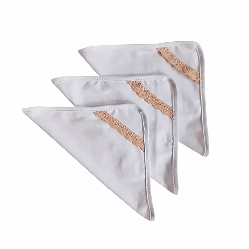 دستمال نظافت 100 در 100 پنبه ای  خام (سه عددی)