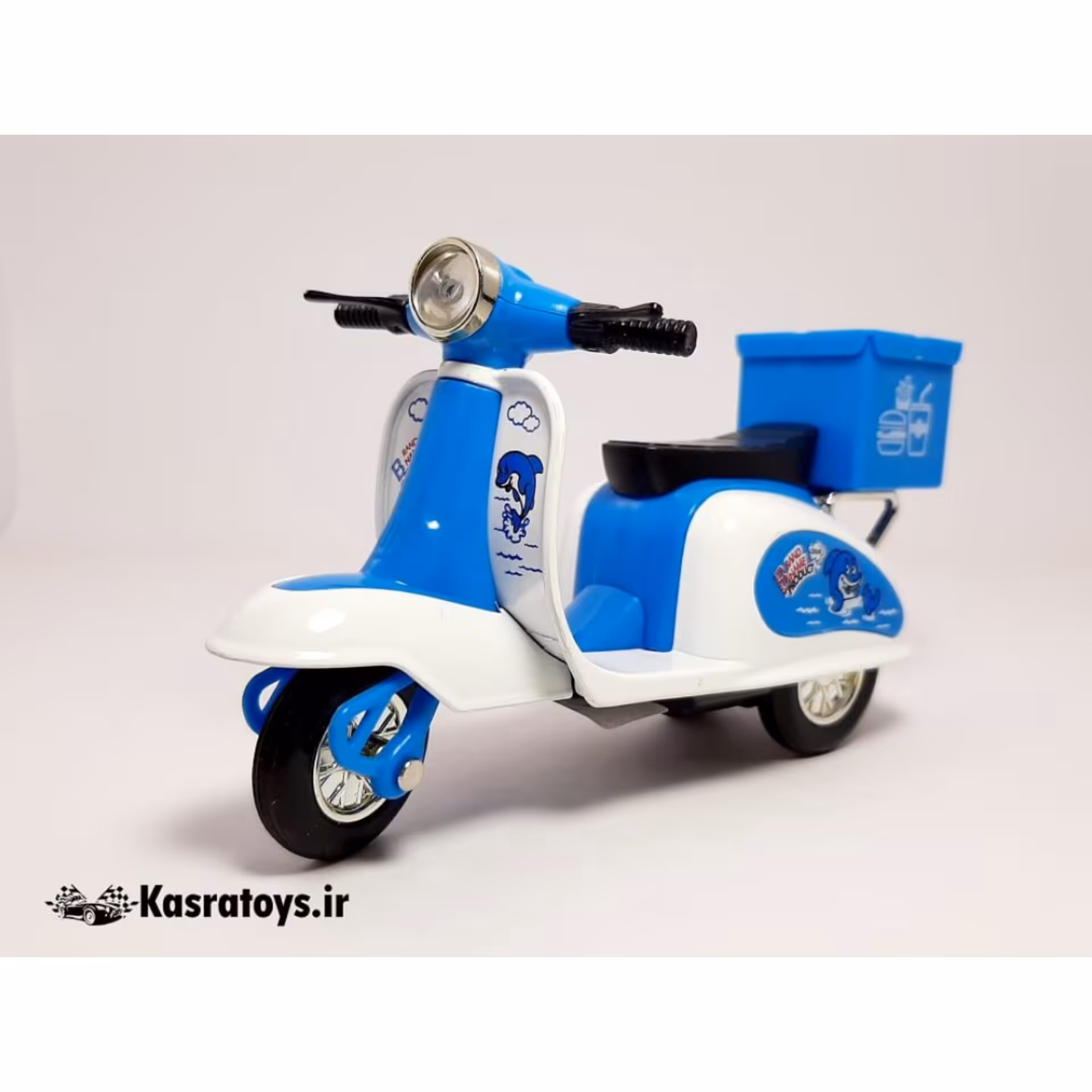 موتور وسپا باکس دار آبی 