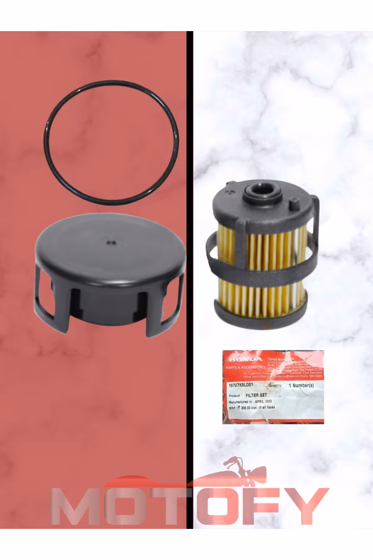لوازم یدکی موتورسیکلت HONDA ACTAVA 125 2023 2024 فیلتر بنزین اصلی 16707 K0L D01 MOTOFY