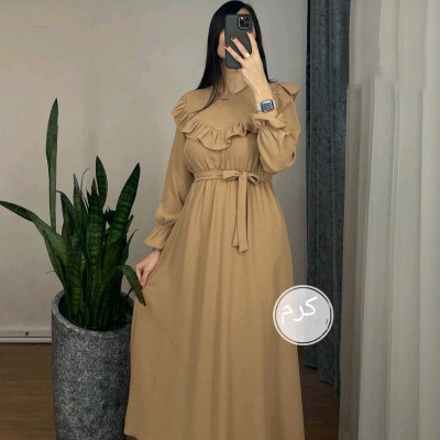 مانتو بلند نازگل کمربنددارابروبادی تاسایزبزرگ
