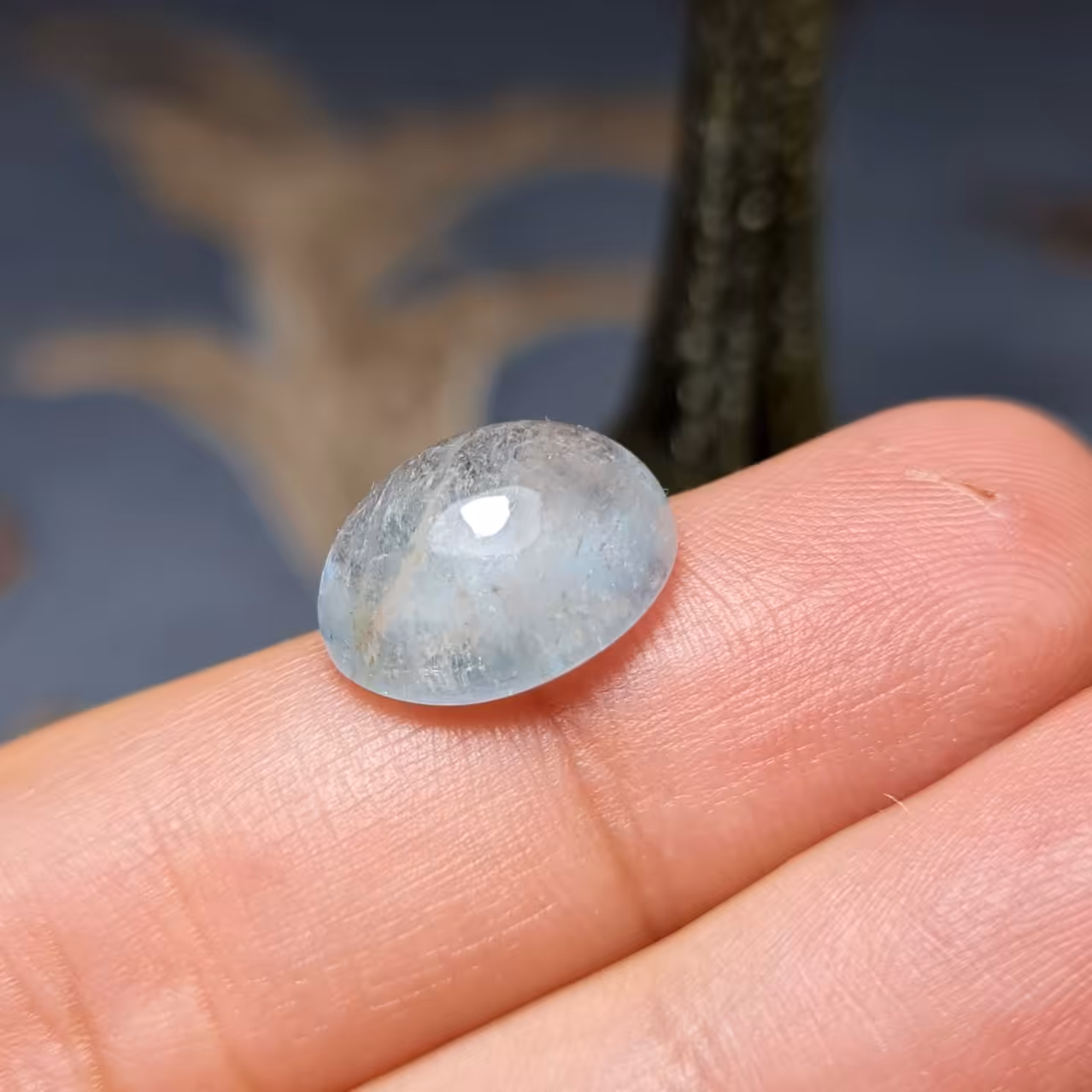  نگین فوق العاده زیبای سنگ آکوامارین اصل معدنی با وزن 8قیراط
کد 25252
