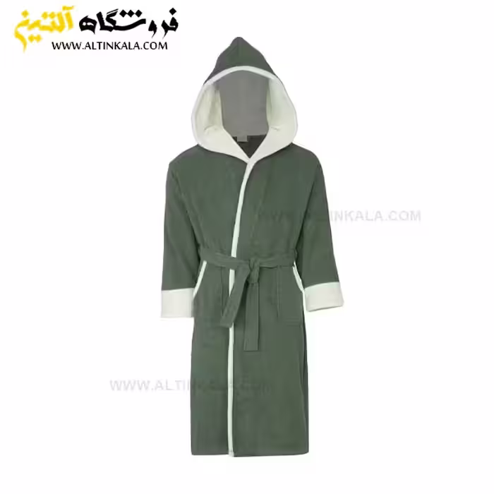 حوله پالتویی کودک سلین طرح پسفیک سبز-کرم سایز 4-5