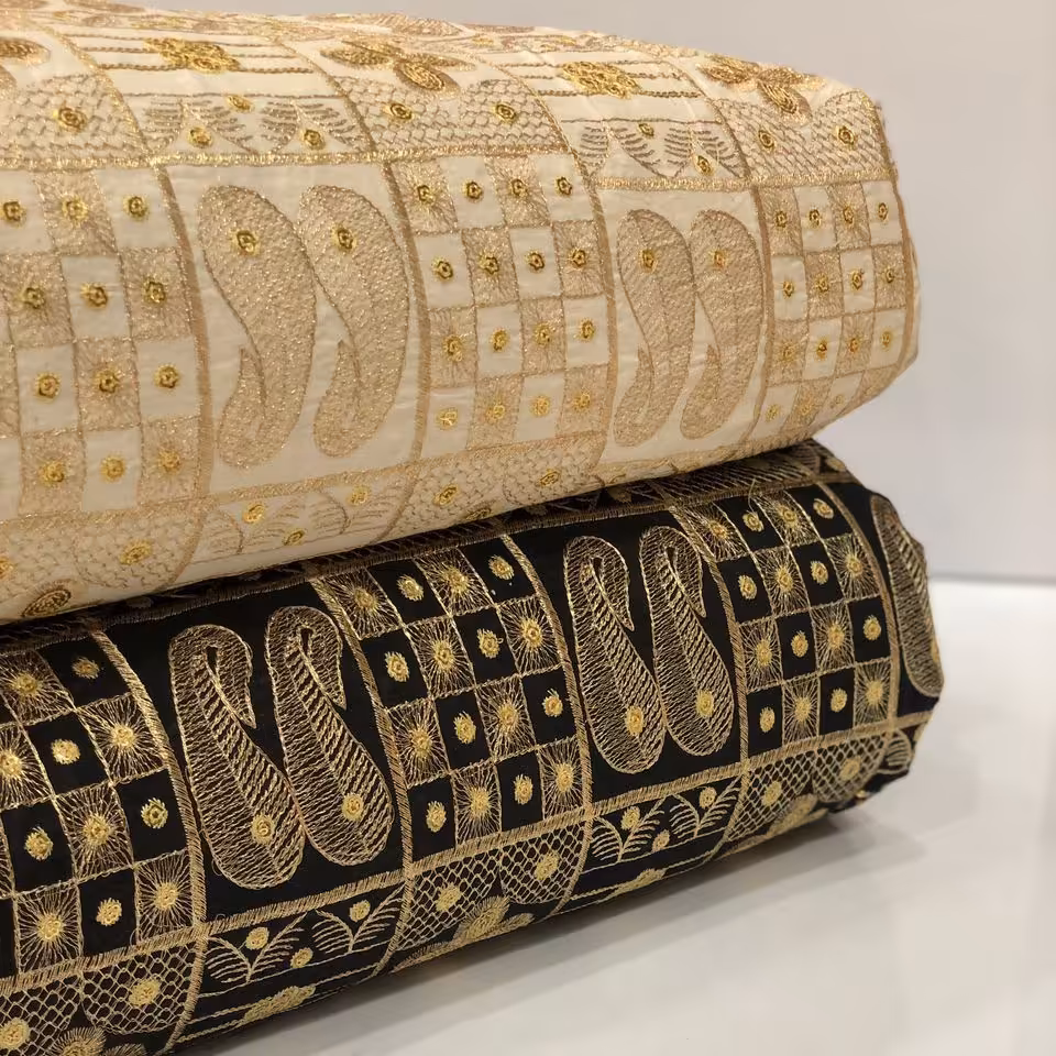 پارچه لنین سوزندوزی  شیک