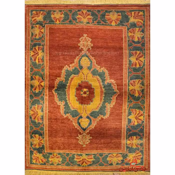 فرش دستباف کردستان مسی گلبهی کد 107827