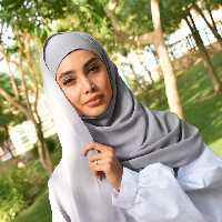 هدشول گرد طوسی روشن کرپ حریر زیرسازی شده بدون نیاز به طلق در رنگبندی با دوبند برای فیکس کردن