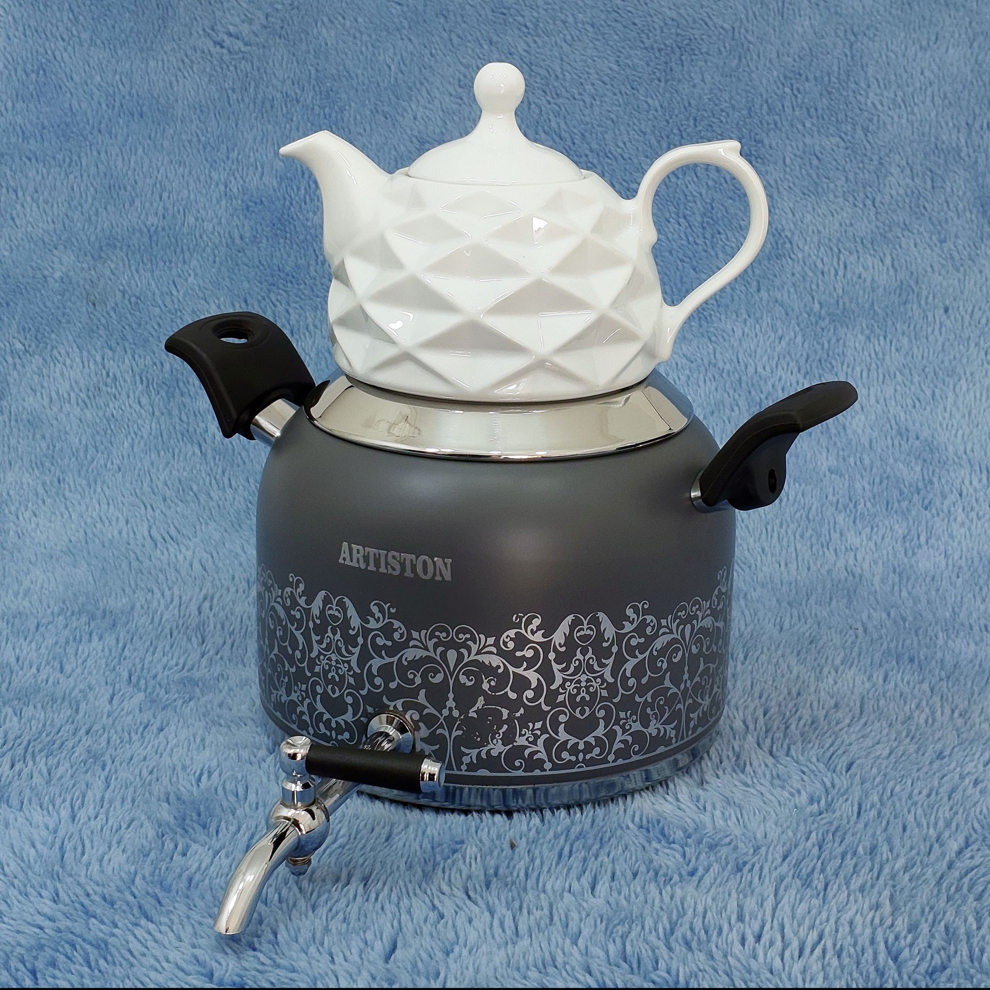 کتری و قوری استیل آرتیسون مدل بنجامین طوسی کد 562