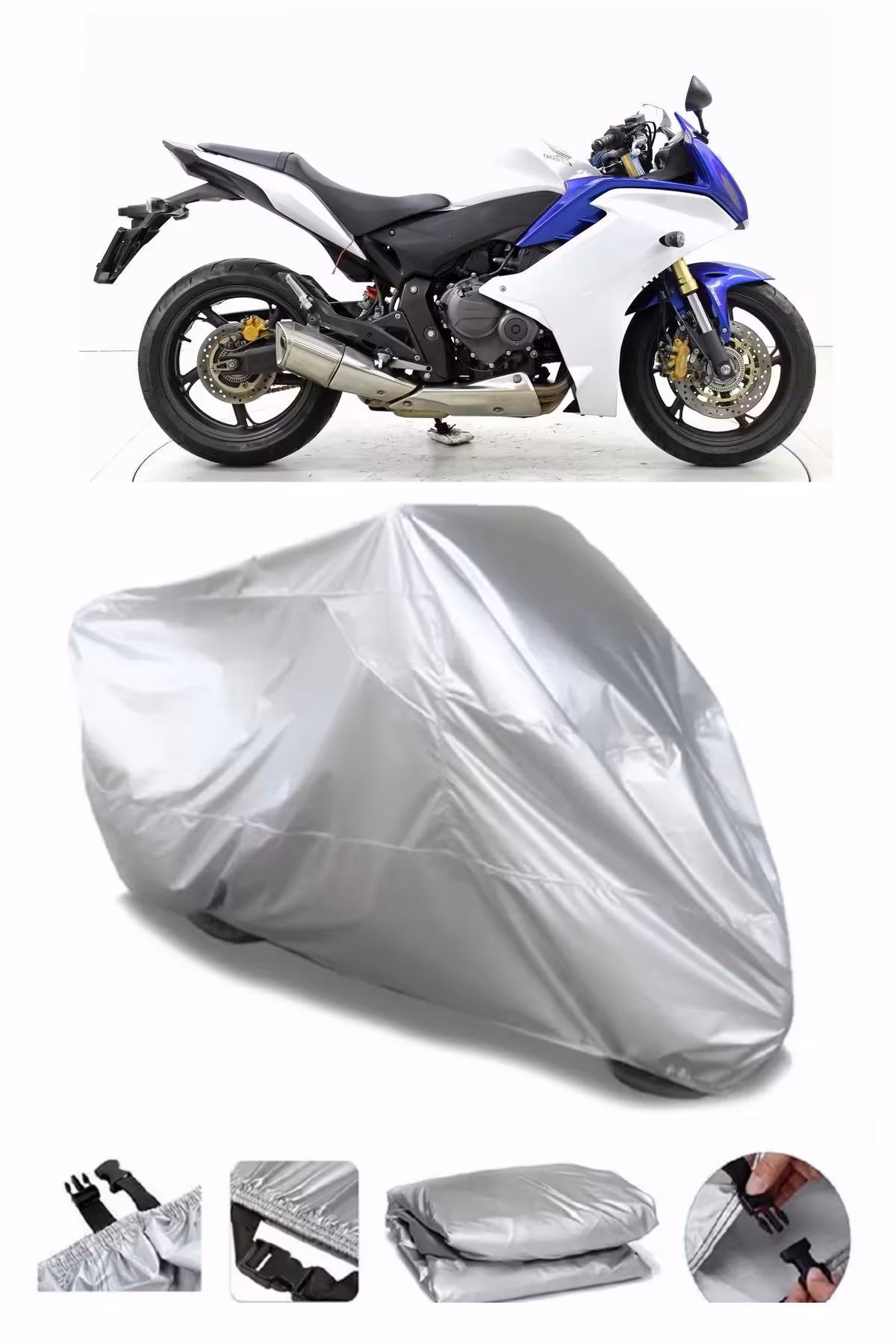 چادر موتورسیکلت HONDA CBR 600 FA ULTRA ضخیم موتور سیکلت ضد آب کیسه عقب از دست رفته MotoLion