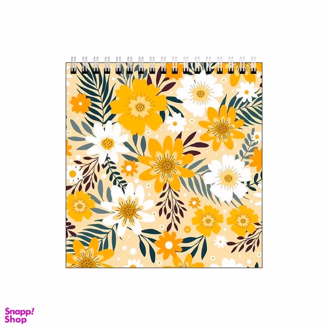 دفتر طراحی 60 برگ طرح بک گراند گل کد 4129646