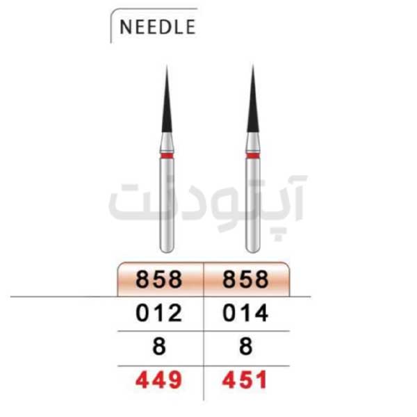 فرز نیدل کوتاه الماسه دور قرمز تیزکاوان | 858