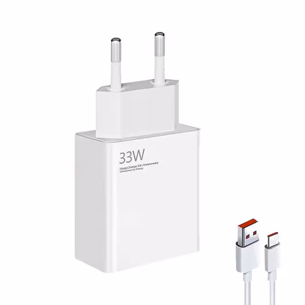 شارژر دیواری شیائومی 33W QC3.0 مدل MDY-11-EX به همراه کابل Type-c