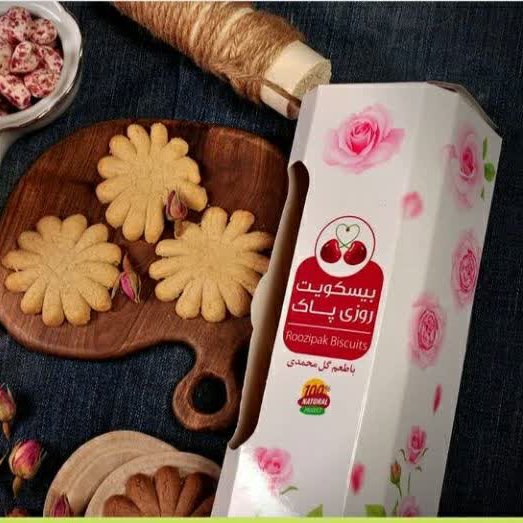 بیسکوییت گل محمدی