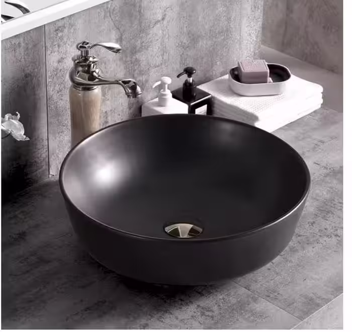 کاسه روشویی آرماندو ویکاریو مدل ART8406-01 مشکی مات