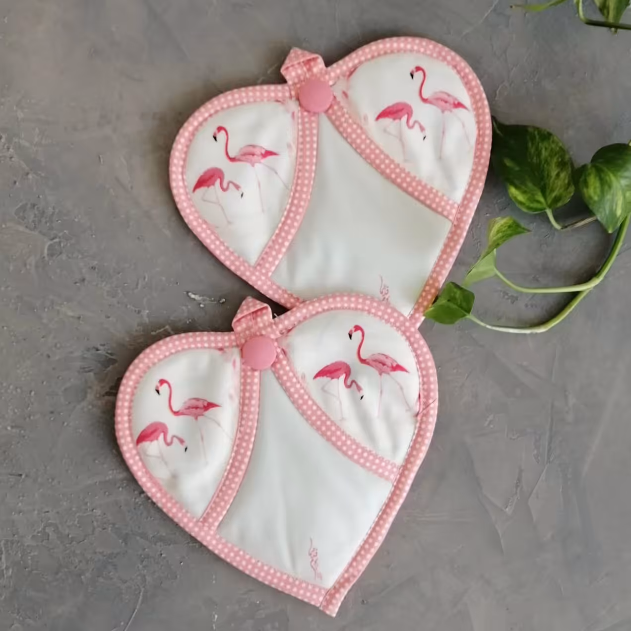 دستگیره قلبی مخمل نسوز مدل آیدین طرح 4