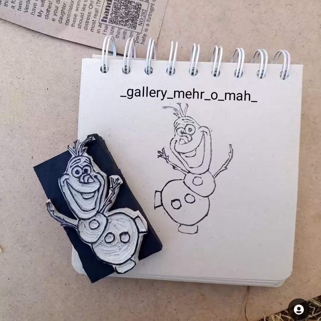 مهر دستساز طرح اولاف