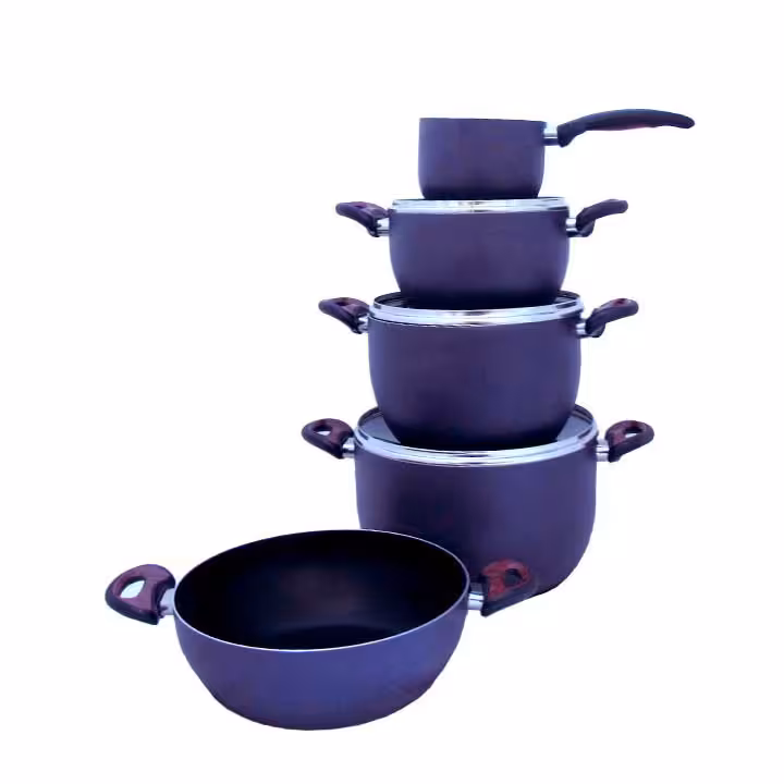 سرویس قابلمه 8 پارچه گرانیت کاسه ای کاسپین رویال