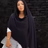 شال مشکی پفکی