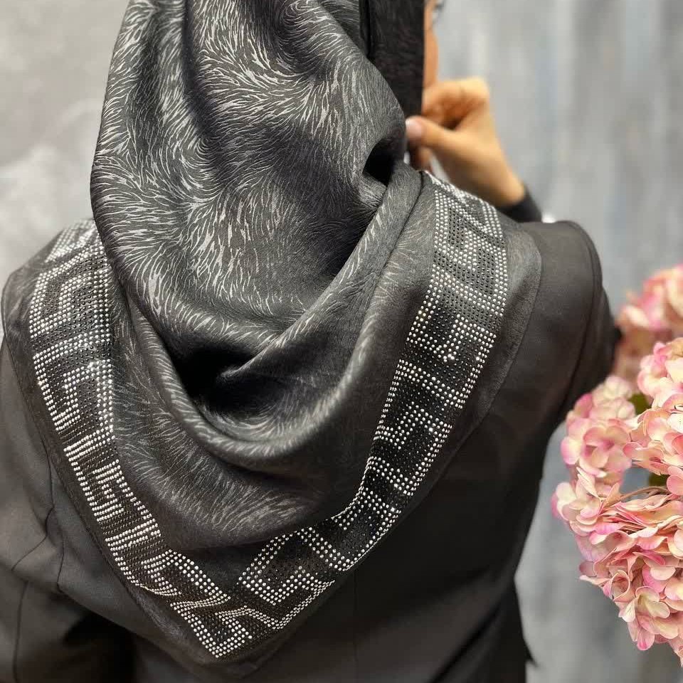 روسری مجلسی نگین کوب