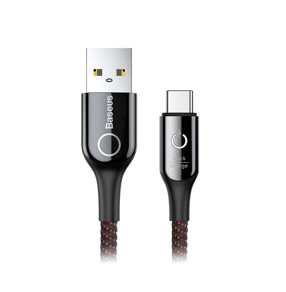 کابل تبدیل USB به USB-C باسئوس مدل C-Shaped طول 1 متر
