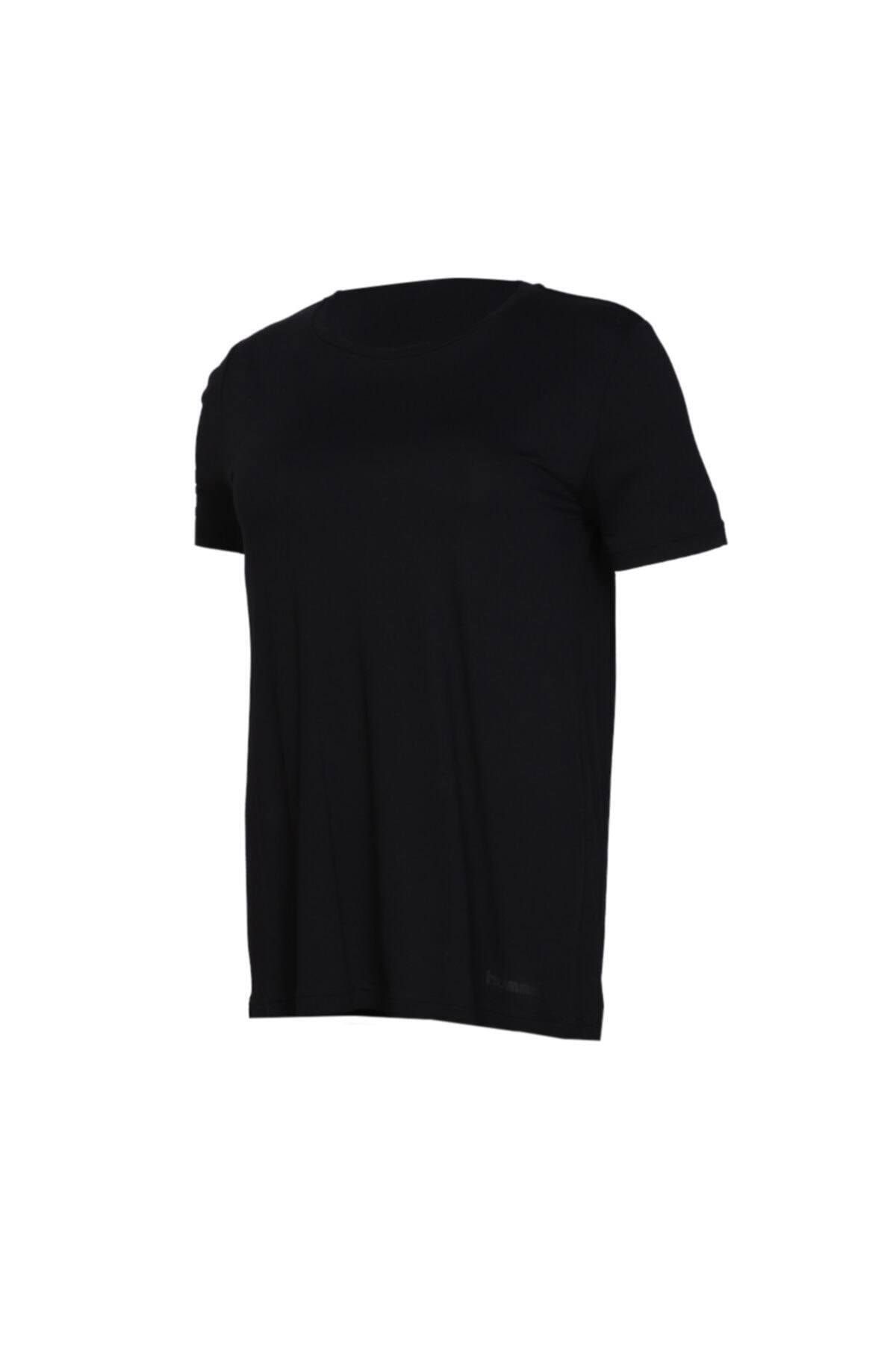 تی شرت ورزشی مشکی زنانه سیاه آستین کوتاه t shirt hummel