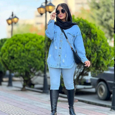 مانتو اسپرت زنانه جین مدل اسپرت