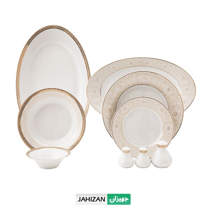 سرویس چینی زرین 35پارچه مرکاتو سری شهرزاد (عالی)
