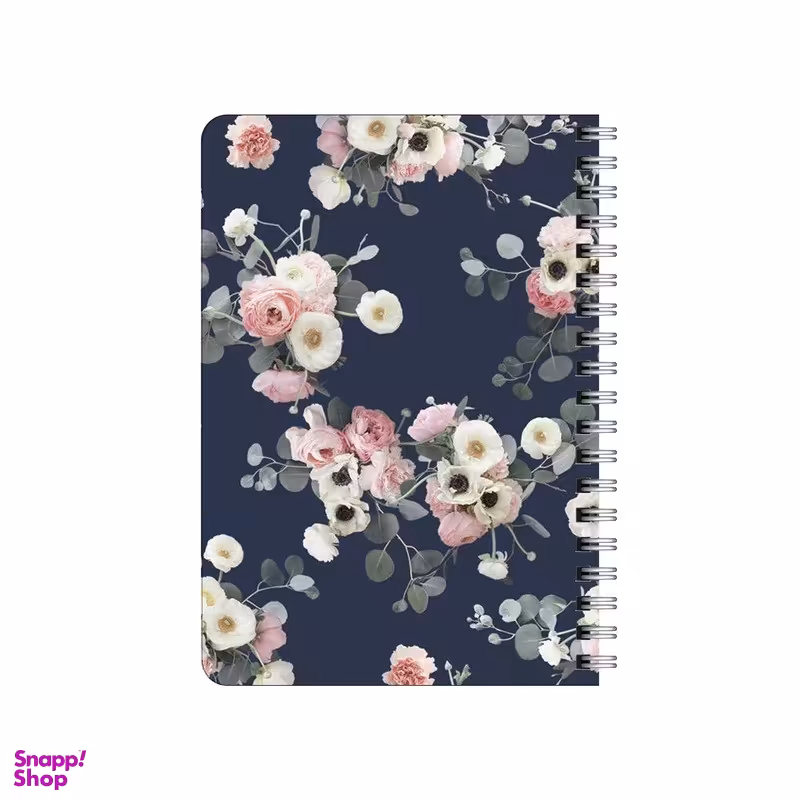 دفترچه یادداشت ۸۰ برگ بامبیلیپ مدل چوبی طرح گل گلی کد 3414765