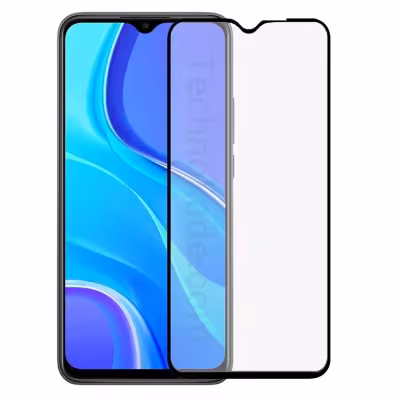 محافظ صفحه نمایش فول چسب با پوشش دهی کامل گوشی شیائومی ردمی 9