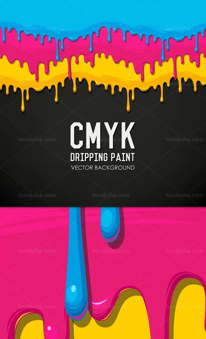 وکتور بکگراند قطره و چکیدن رنگ | گرافیک با طعم تربچه