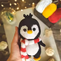 دستور بافت پنگوئن بافتنی تک بافت