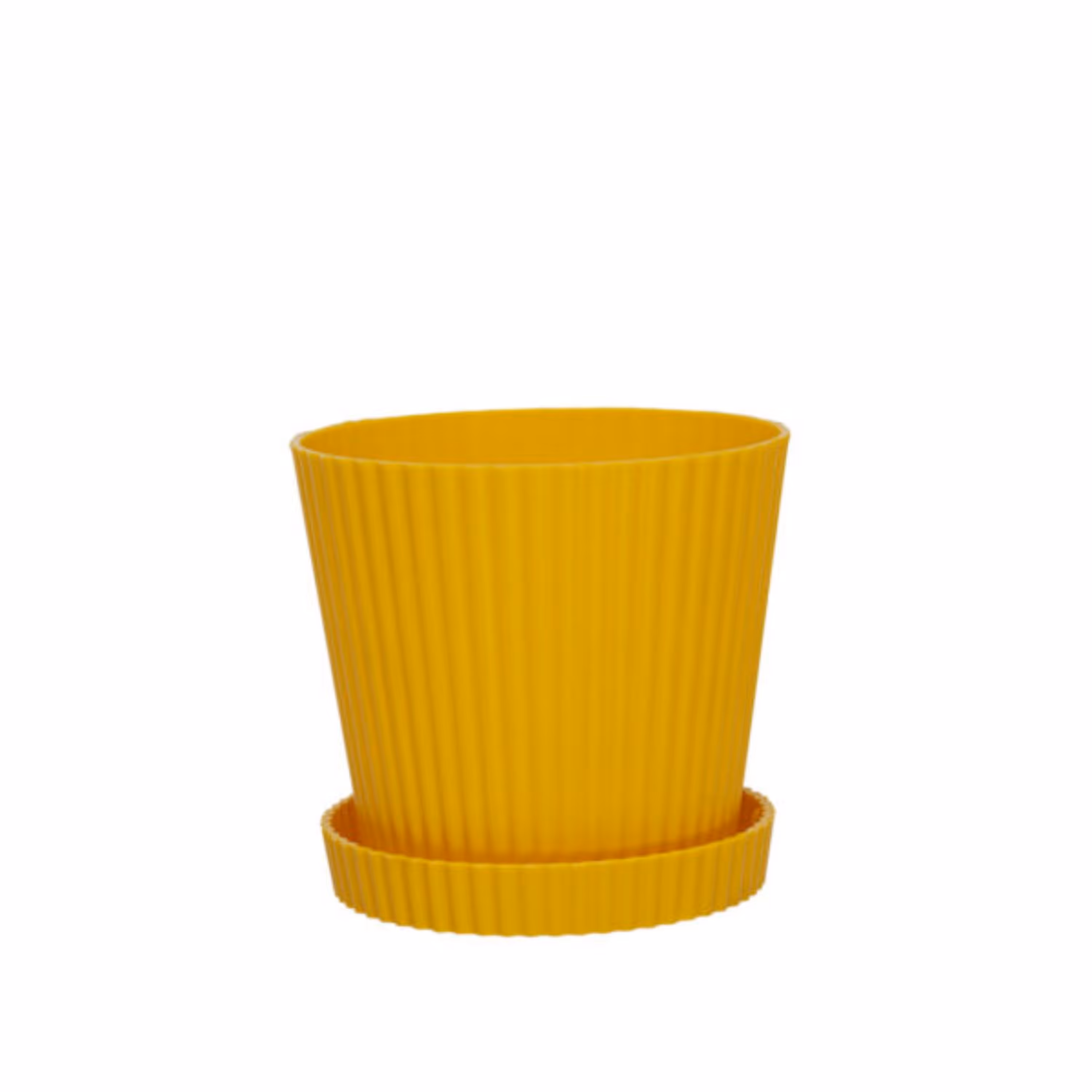 گلدان پلاستیکی مارانتا سایز سه با زیرگلدانی