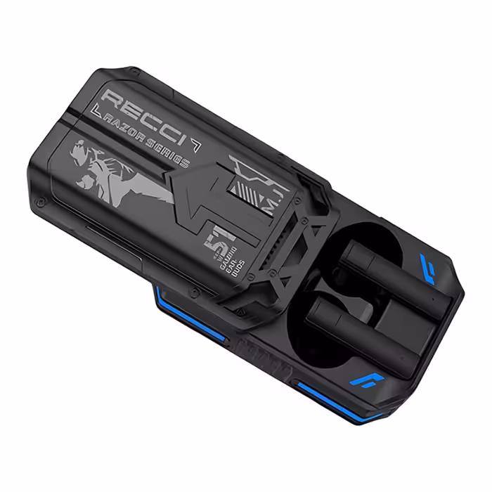 هندزفری بلوتوث گیمینگ رسی Recci REP-W51 RAZOR earphones Sliding cover design