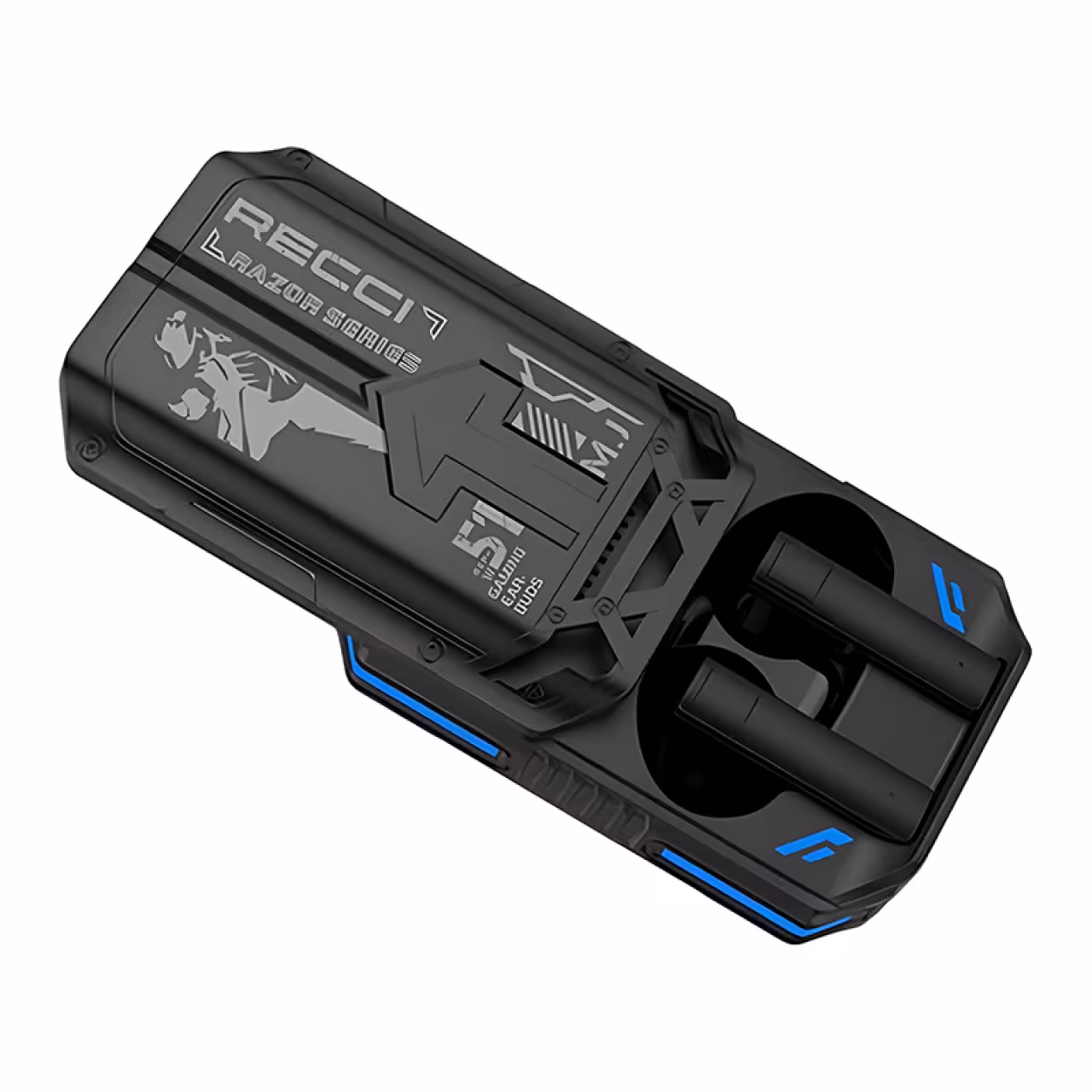 هندزفری بلوتوث گیمینگ رسی Recci REP-W51 RAZOR earphones Sliding cover design