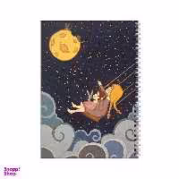 دفتر مشق 100 برگ بامبیلیپ طرح دختر و شب و ماه کد 5489038